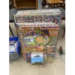 A LARGE QUANTITY OF ABSTRACT CANVAS PAINTINGS