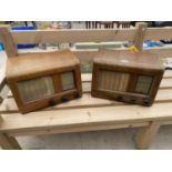 TWO VINTAGE EVER READY VALVE RADIOS