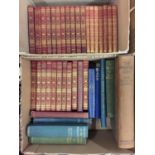 A COLLECTION OF THIRTY-EIGHT MOSTLY LEATHER BOUND BOOKS, TO INCLUDE WIND IN THE WILLOWS, CHILDREN