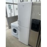 A WHITE BEKO UPRIGHT FRIDGE FREEZER BELIEVED IN WORKING ORDER BUT NO WARRANTY