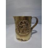 A BRASS TRENCH ART JUG