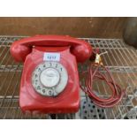 A RETRO RED TELEPHONE