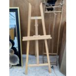 A MODERN WOODEN DALLER ROWNEY ARTIST'S EASEL