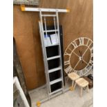 A FOLDING ALLUMINIUM LADDER WITH PLATFORM