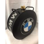 A BLACK BMW PETROL CAN, H-39CM