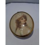 AN OVAL MINIATURE PORTRAIT