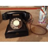 A VINTAGE BAKERLIGHT 1940S/50S TELEPHONE SIEMENS LONDON
