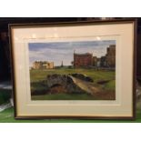 A FRAMED PRINT OF THE ROYAL & ANCIENT ST ANDREWS