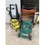 A QUALCAST POWER-TRAK 340 LAWN MOWER AND A POWER CRAFT PRESSURE WASHER