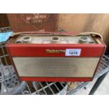 A RETRO RED ROBERTS TRANSISTOR RADIO