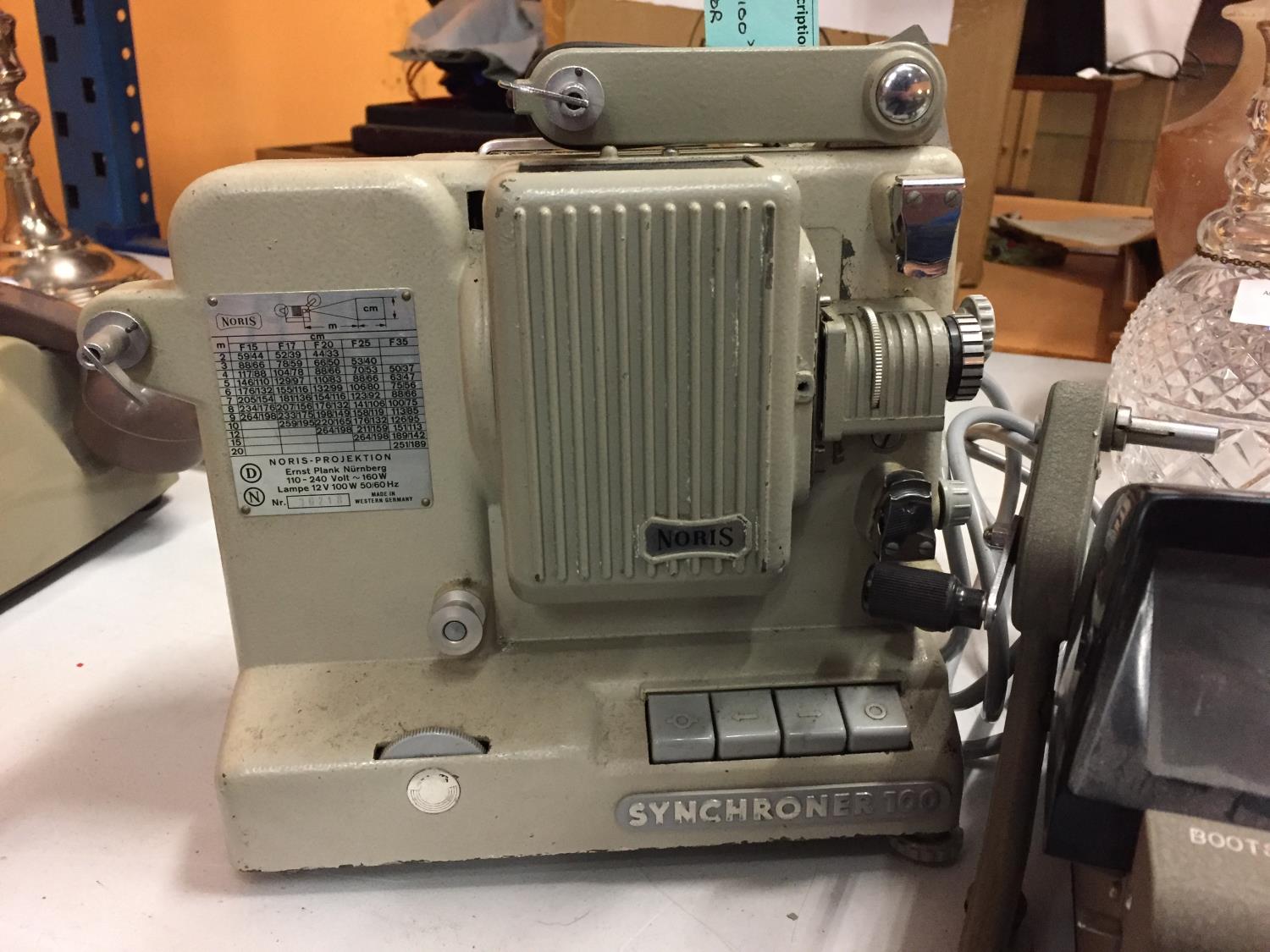 A NORRIS 8MM SYCHRONER 100 PROJECTOR AND FURTHER BOOTS CINE EDITOR - Image 2 of 4