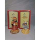 TWO ROYAL DOULTON BUNNYKINS FIGURES TO INCLUDE 'SEASIDE BUNNYKIN' AND 'FORTUNE TELLER'