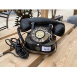 A VINTAGE BELL TELEPHONE BY TTR WITH GILT DETAIL