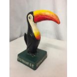 A CAST GUINNESS TOUCAN, H-20CM