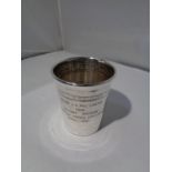 A SILVER PRESENTATION BEAKER MAJOR J.H. MAC CARTHY