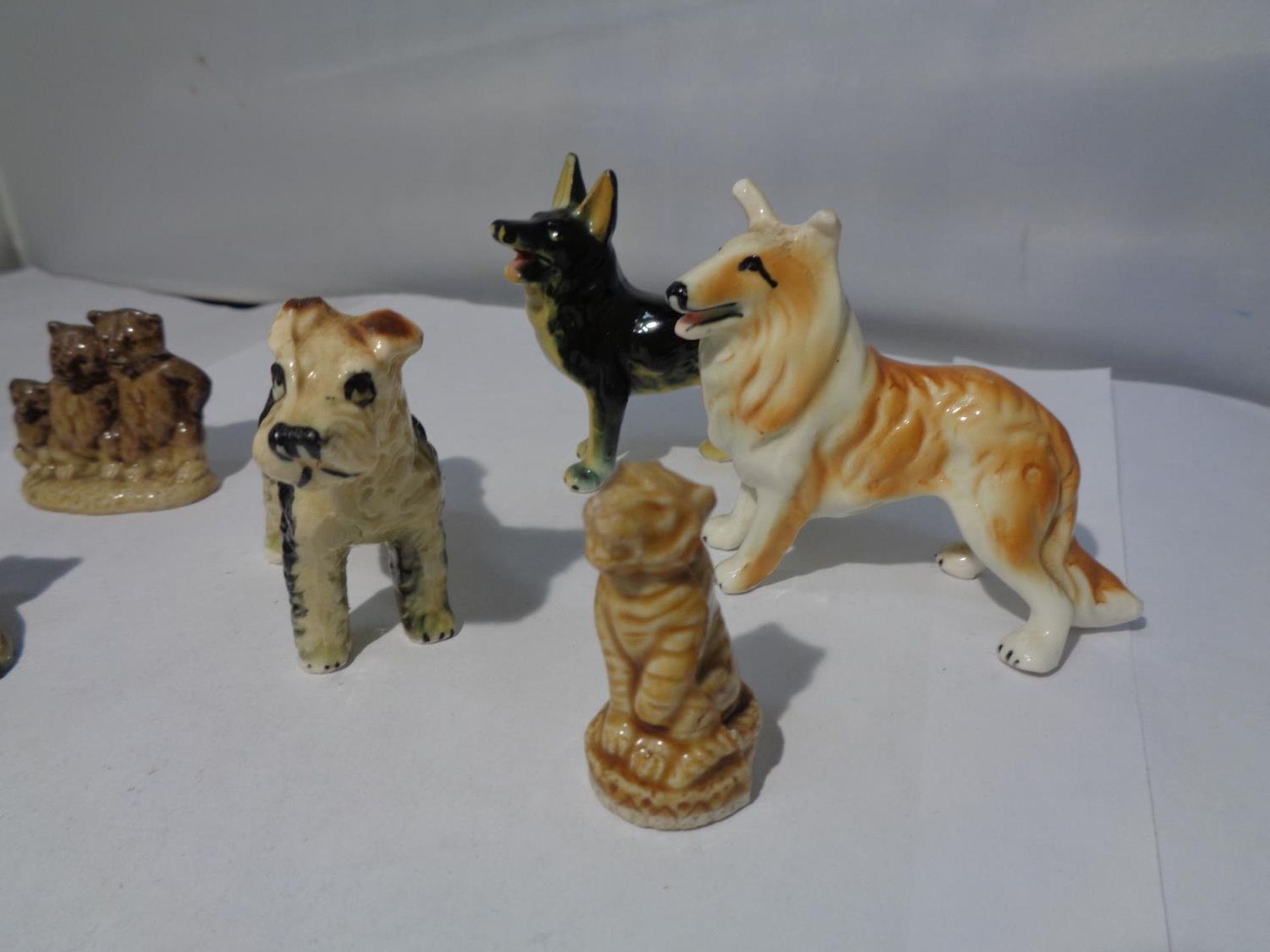 A SELECTION OF SMALL CERAMIC ANIMALS TO INCLUDE DOGS A TIGER AND 'TOM' - Image 2 of 3