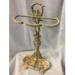 A CAST IRON STICK/UMBRELLA STAND