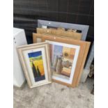 AN ASSORTMENT OF FRAMED PRINTS AND PICTURES