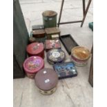 AN ASSORTMENT OF VINTAGE TINS