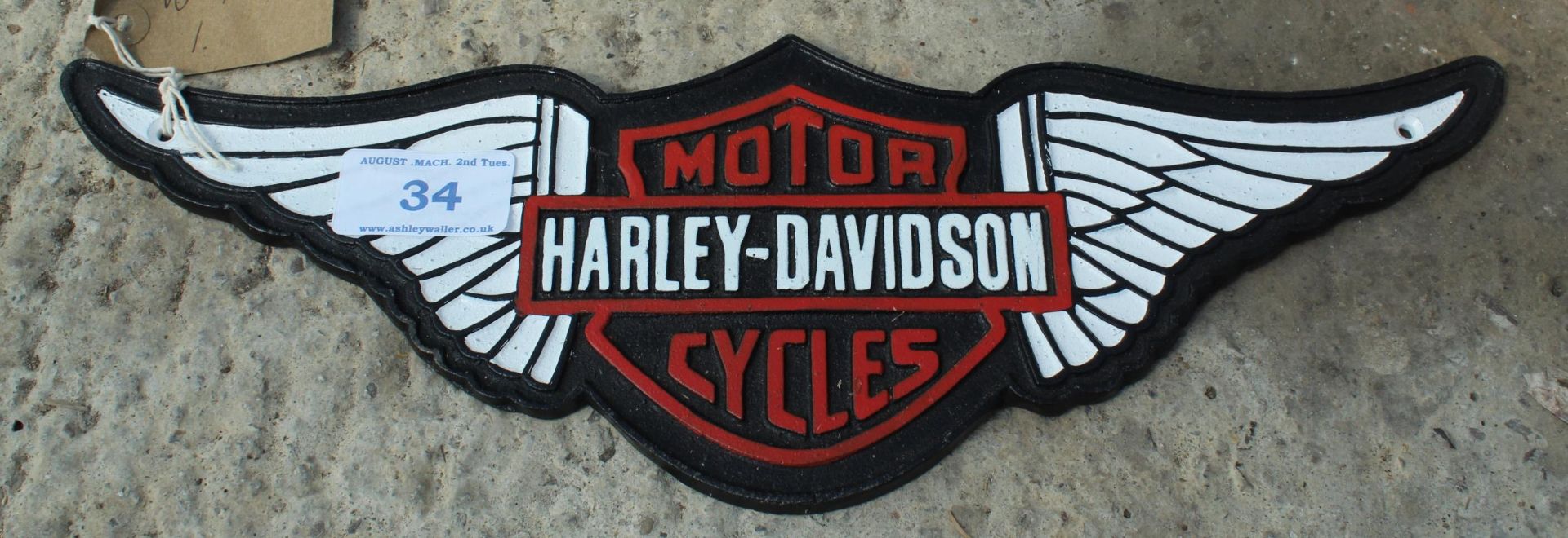 HARLEY DAVIDSON WINGS SIGN NO VAT