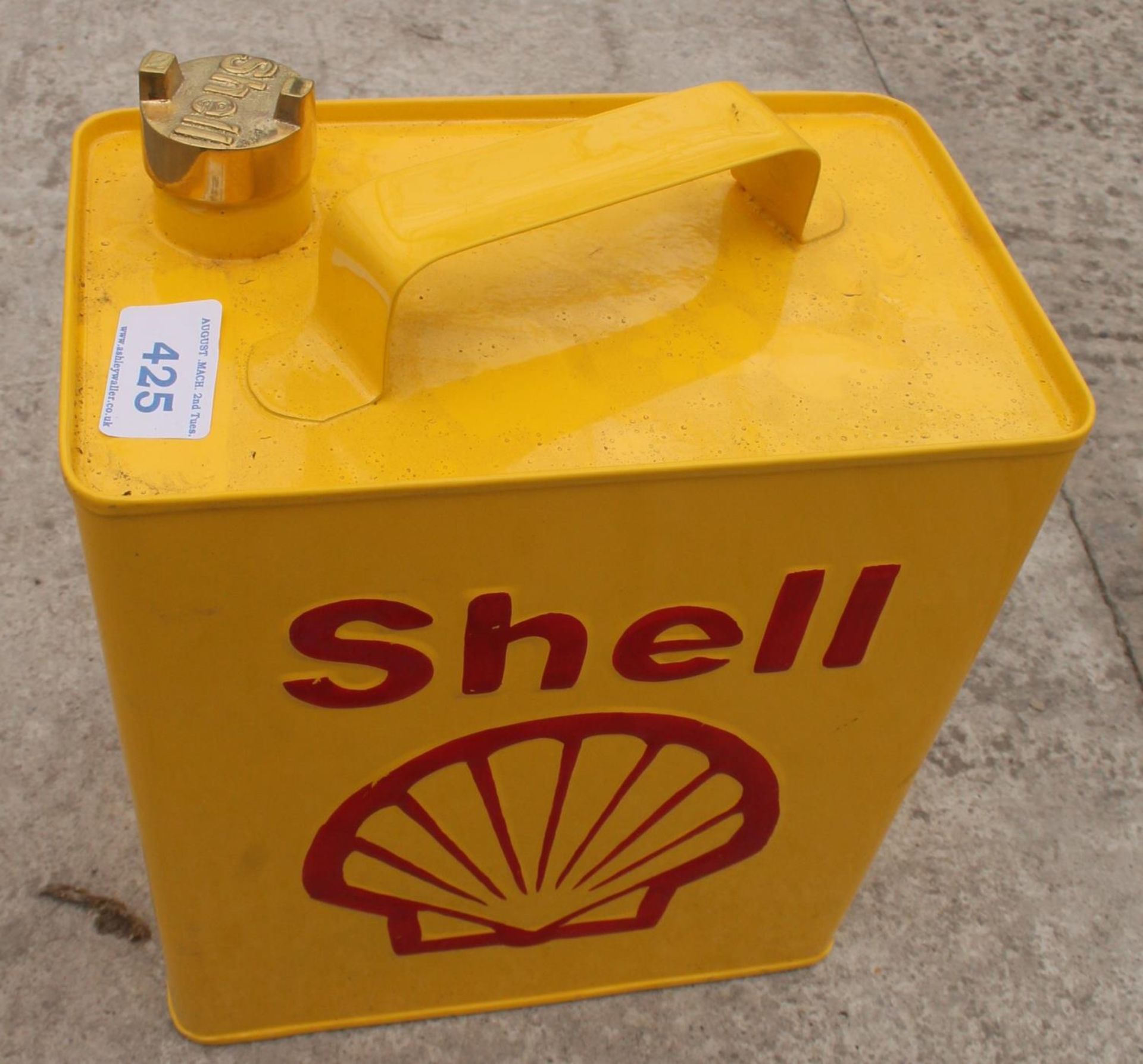 SHELL OIL CAN + VAT