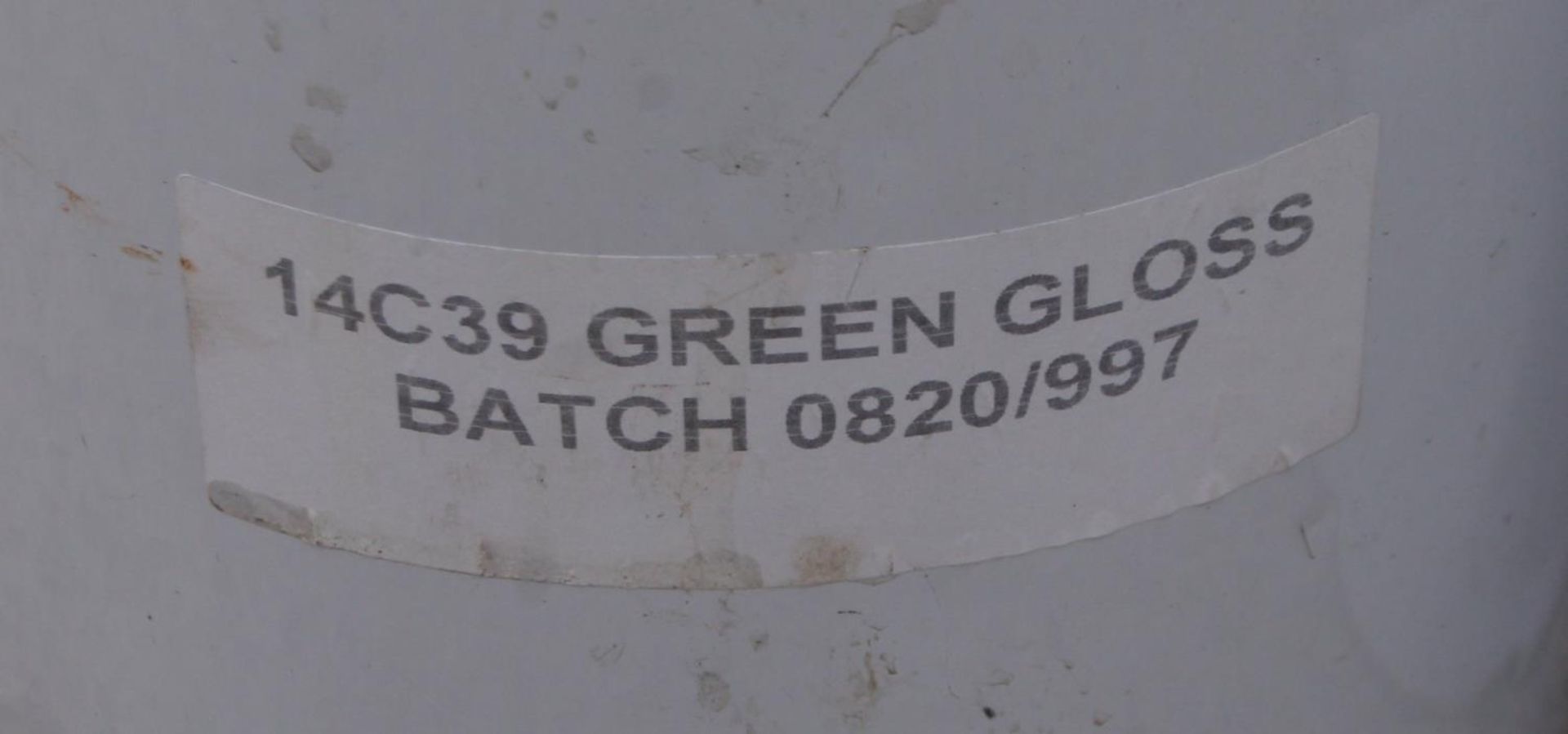 TWO TINS OF GREEN PAINT + VAT - Image 2 of 2