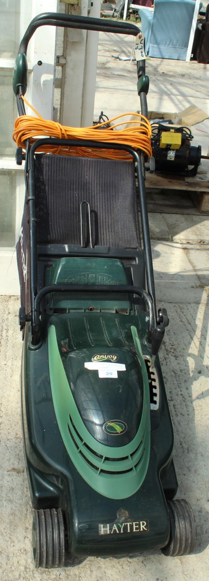 HAYTER ELECTRIC ROLLER MOWER WITH GRASS BAG NO VAT