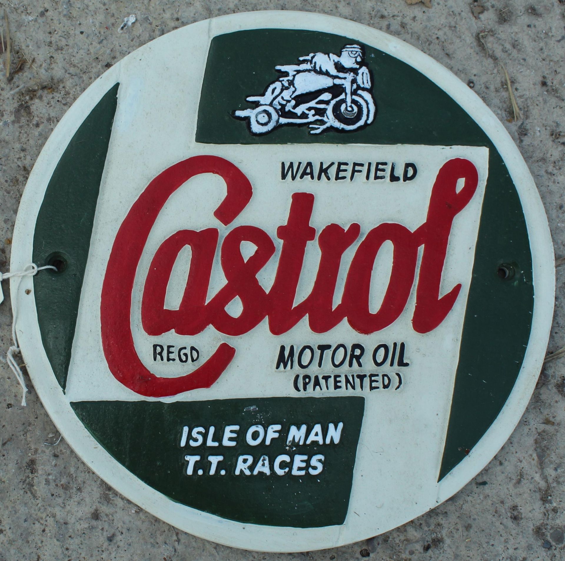 CAST IRON CASTROL SIGN NO VAT