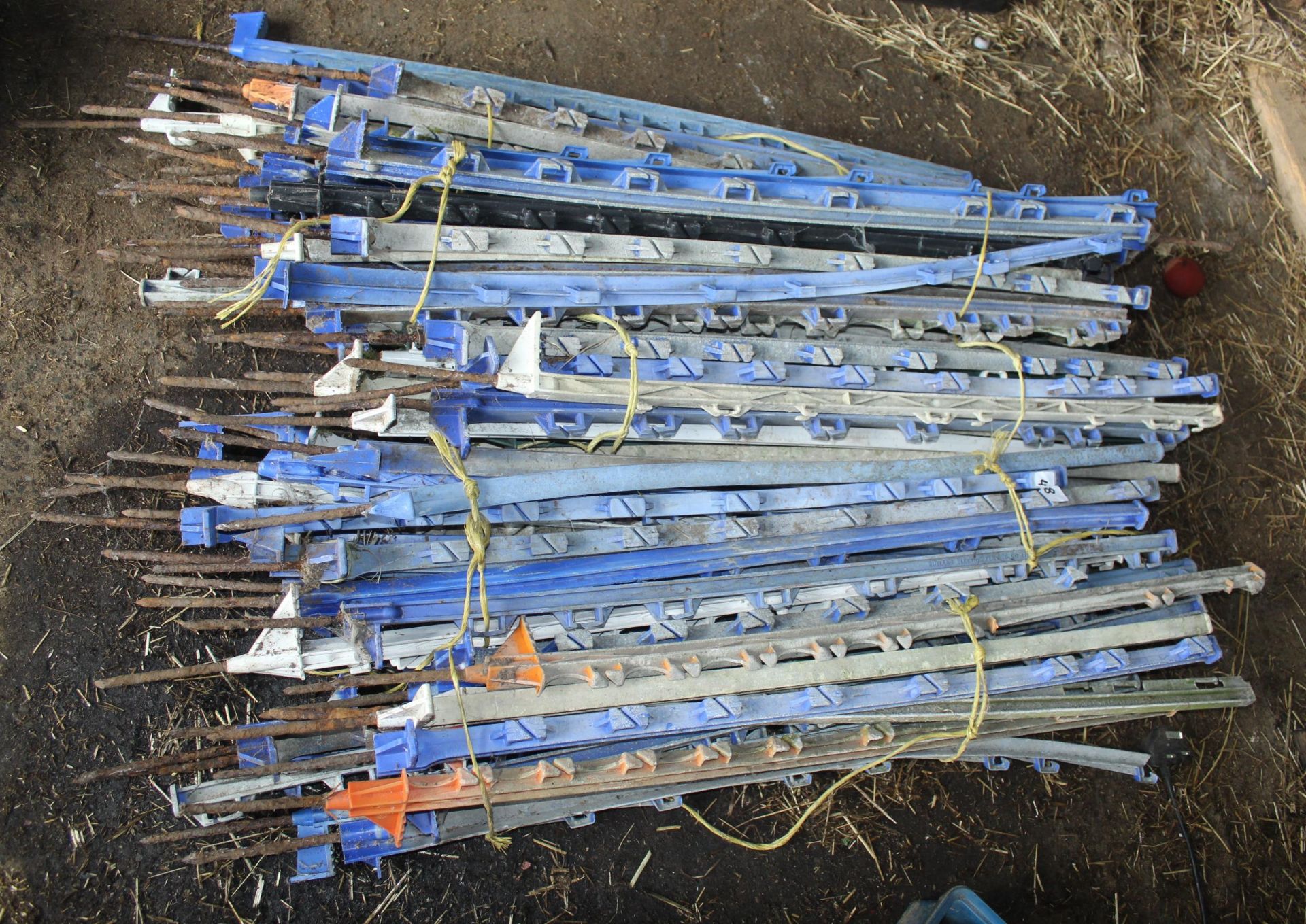 APPROX. 50 PLASTIC ELECTRIC FENCE POSTS + VAT