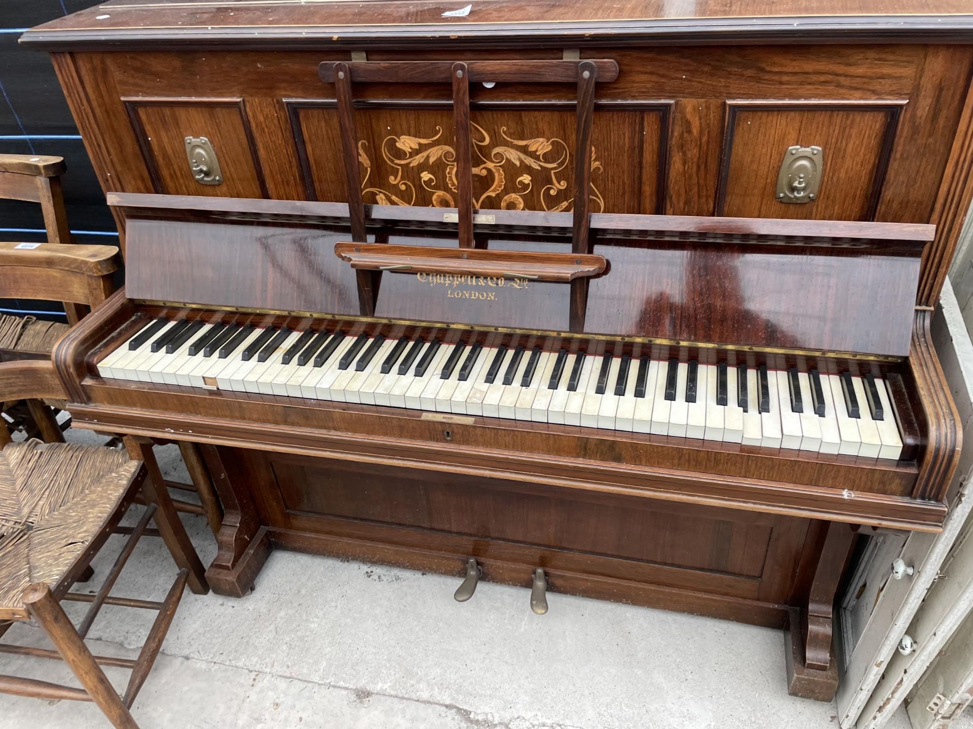 A CHAPPELL & CO LTD UPRIGHT PIANO STAMPED HARTSON & SON, NEWARK - Image 4 of 4