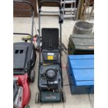 A HAYTER HARRIER 41 PETROL LAWN MOWER WITH GRASS BOX, BELIEVED IN WORKING ORDER BUT NO WARRANTY