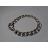 A CHUNKY SILVER BRACELET