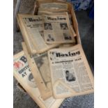 A LARGE COLLECTION OF 'BOXING NEWS' WEEKLY NEWSPAPERS 1943 TO 1960