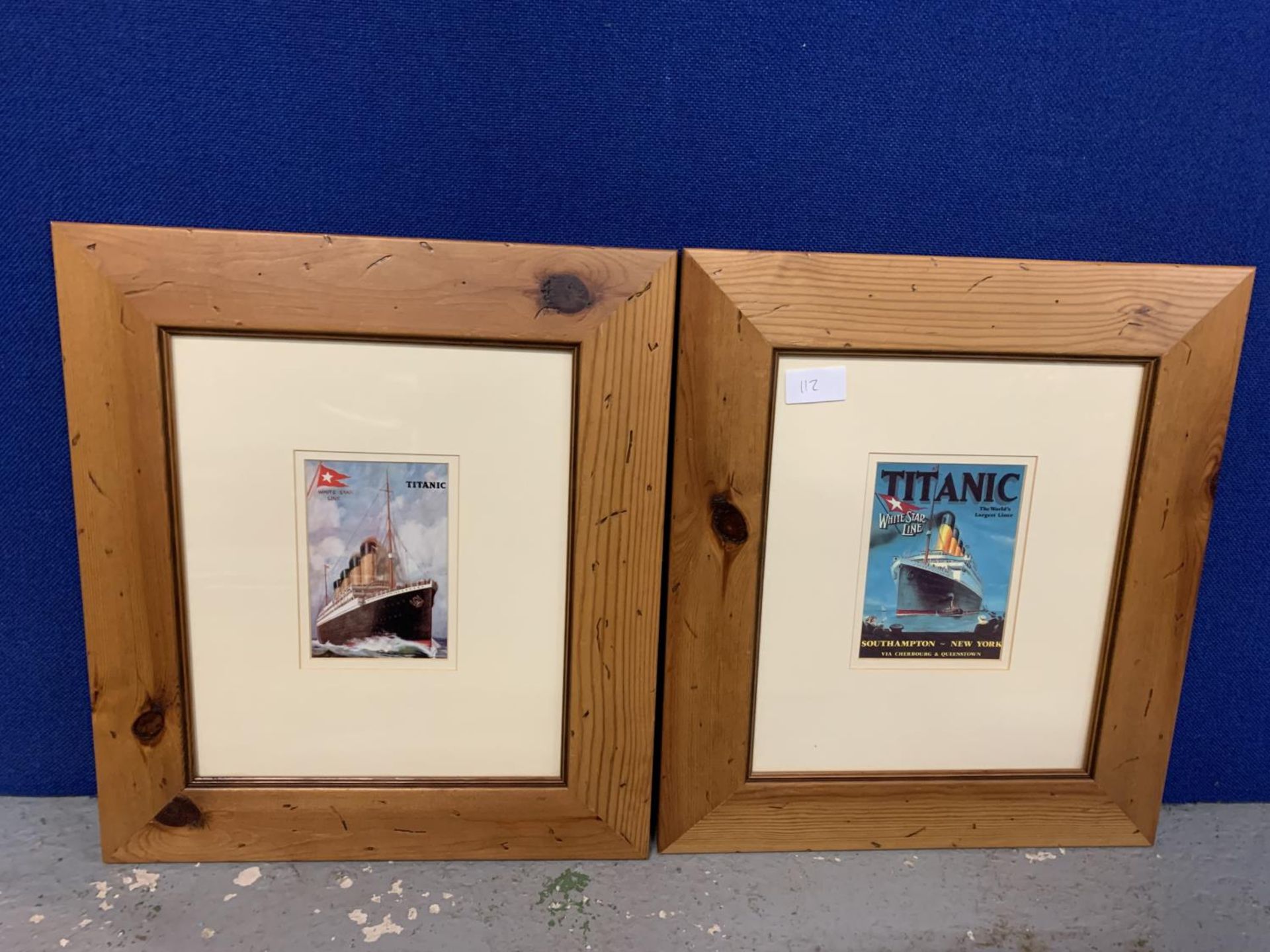 A PAIR OF FRAMED 'TITANIC' PRINTS