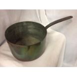 A VINTAGE COPPER PAN DIAMETER 10" HEIGHT 6"