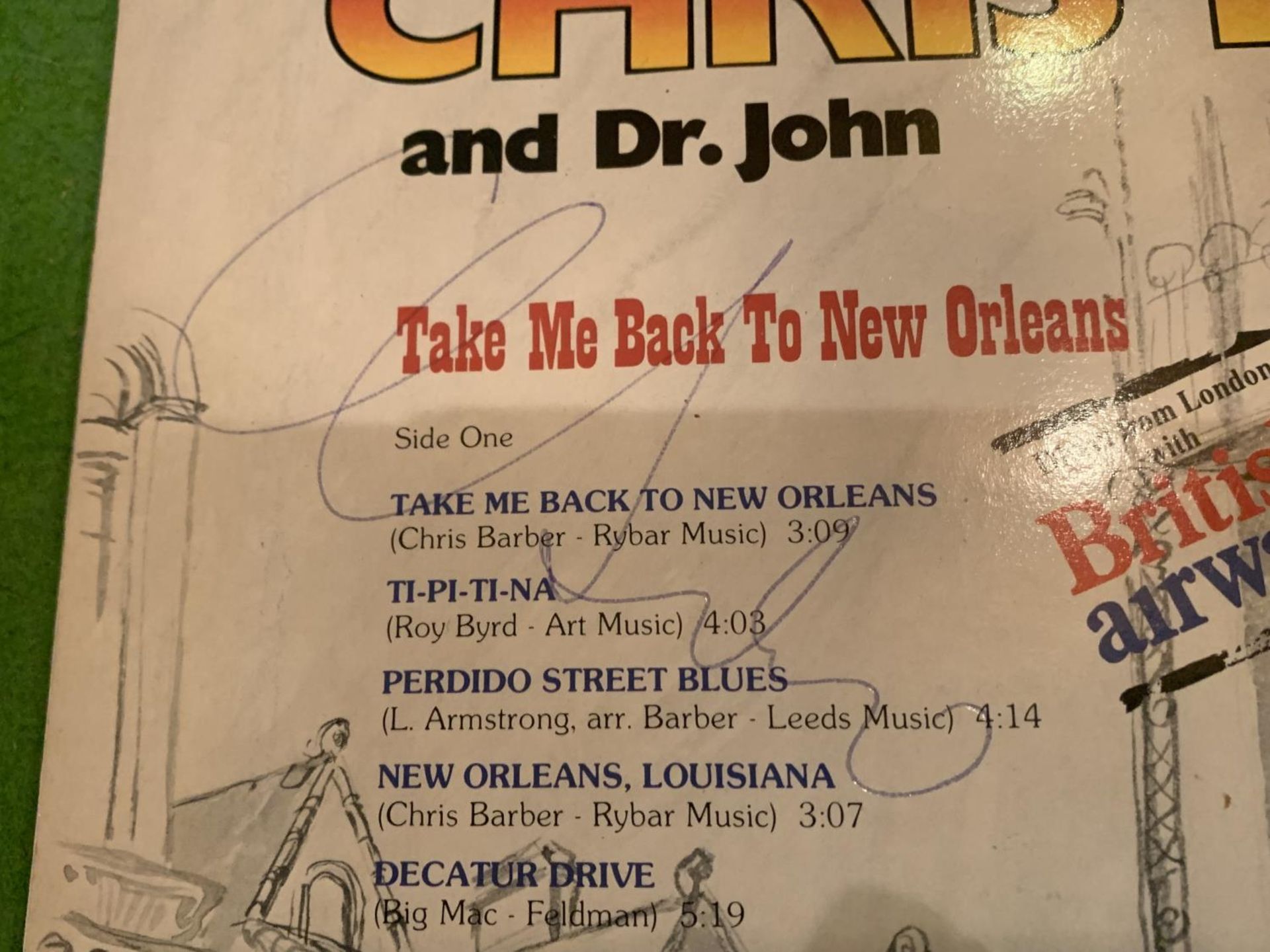 A CHRIS BARBER AND DR JOHN TAKE ME BACK TO NEW ORLEANS TWO LP SLEEVE SIGNED FRONT AND BACK BY DR - Image 5 of 5