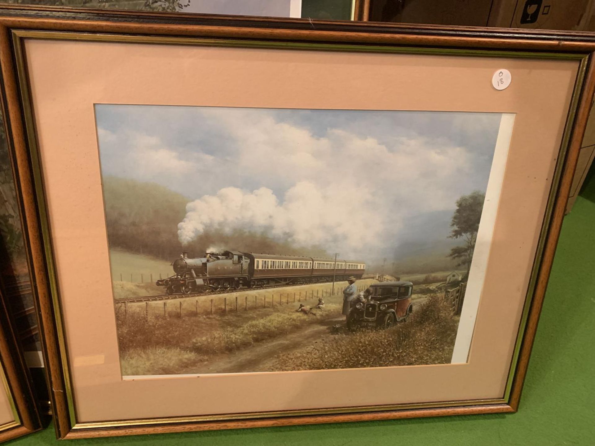 FOUR FRAMED STEAM TRAIN RELATED PRINTS - Image 4 of 5