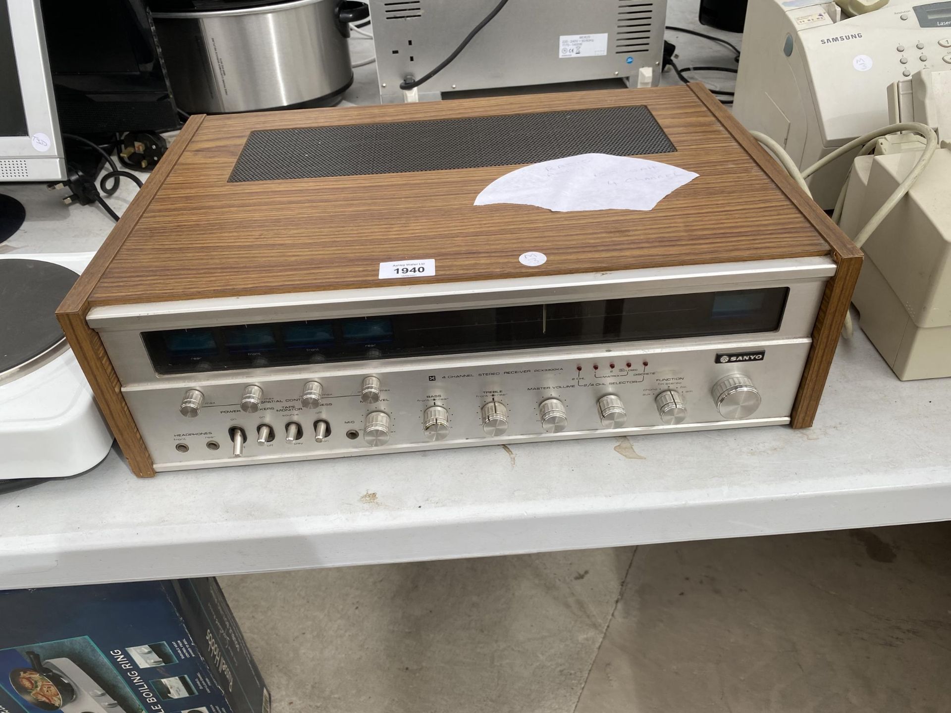 A 120 WATT 4 CHANNEL SANYO RADIO AMPLIFIER