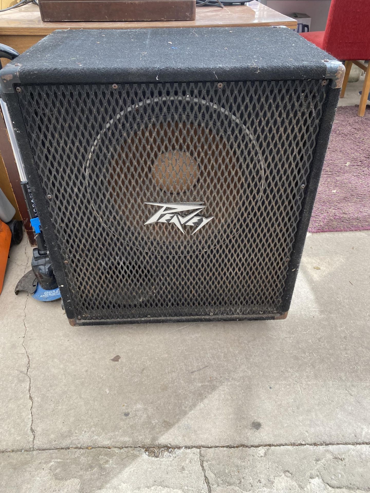 A LARGE PEVEY ELECTRONICS SPEAKER