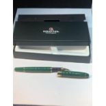 A SHEAFFER FOUNTAIN PEN WITH PRESENTATION BOX AND SLEEVE