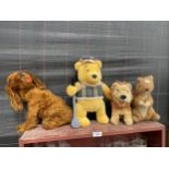 FOUR ASSORTED VINTAGE TEDDY BEARS