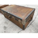 A VINTAGE TRAVEL TRUNK