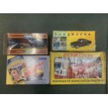 FOUR BOXED TOY ITEMS TO INCLUDE A CORGI PICKFORDS, A CORGI SCAMMELL HIGHWAYMAN WITH CRANE, A