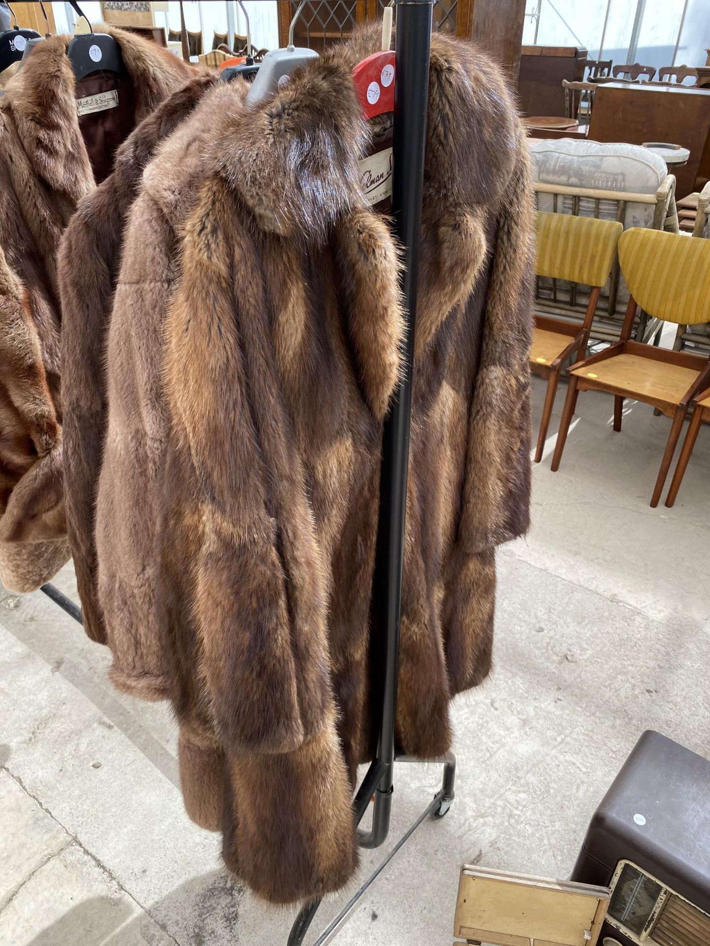 THREE VARIOUS LADIES FUR COATS