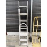 AN ALLOY STEPLADDER AND AN ALLOY TWO SECTION LADDER