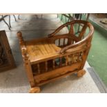 A EARLY MANCHURIAN HARDWOOD CHILD'S CHAIR