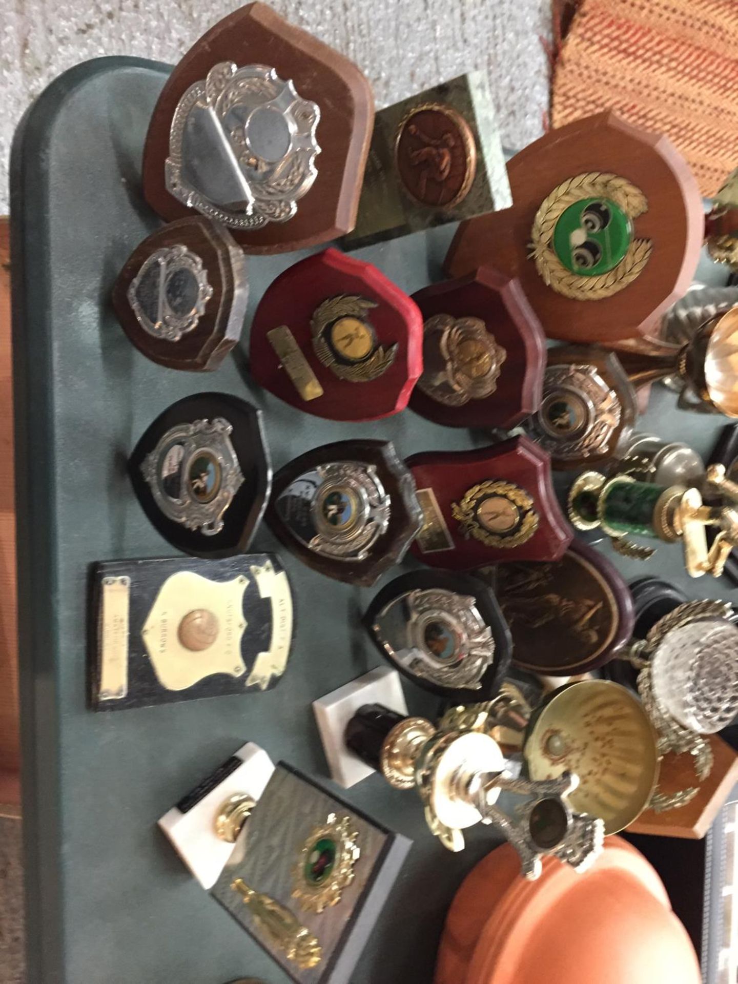 A SUITCASE OF VARIOUS SPORTING TROPHIES - Image 4 of 6