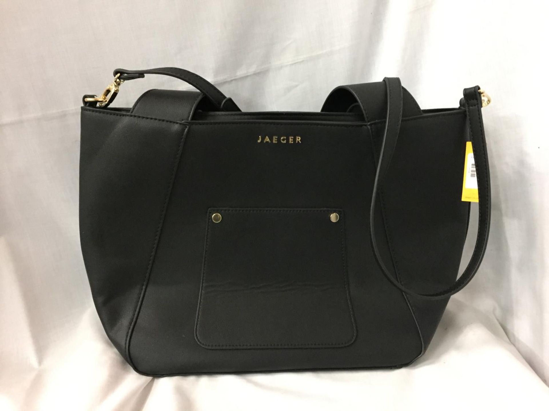 A LADIES BLACK HANDBAG