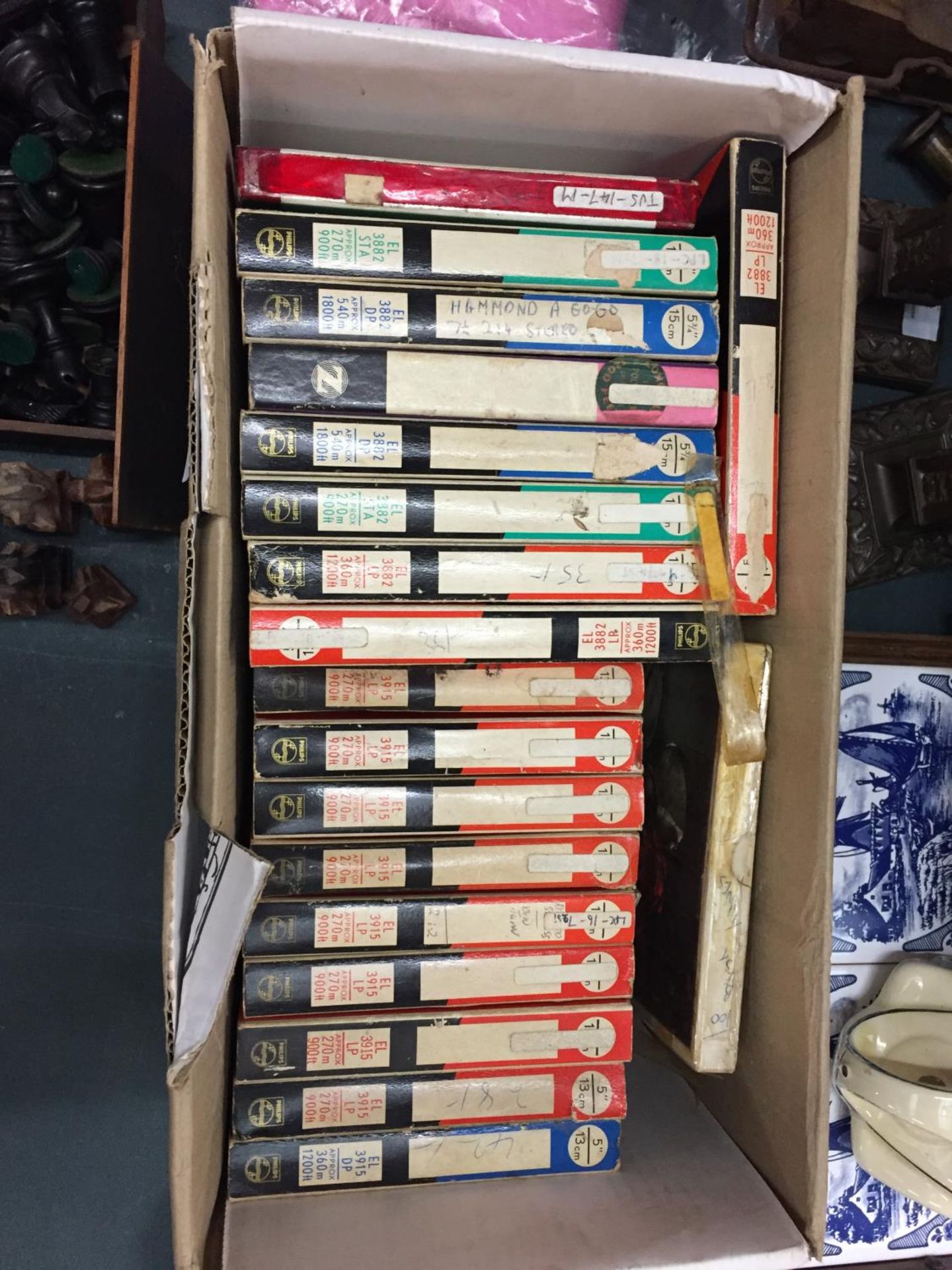 A COLLECTION OF REEL TO REEL TAPES