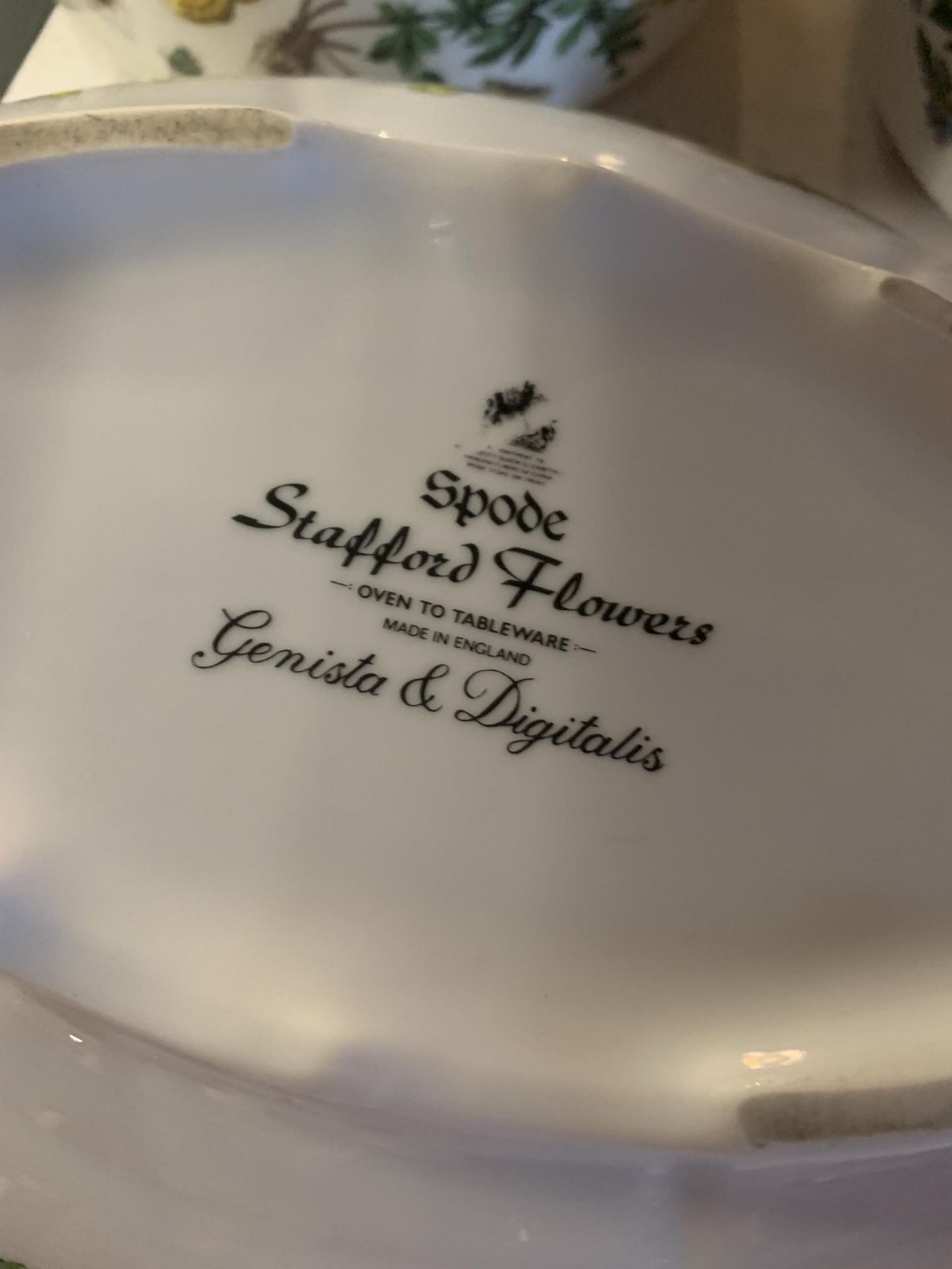 A COLLECTION OF SERVING DISHES TO INCLUDE PORTMEIRION BOTANIC GARDEN , SPODE "STAFFORD FLOWERS " ETC - Image 3 of 5